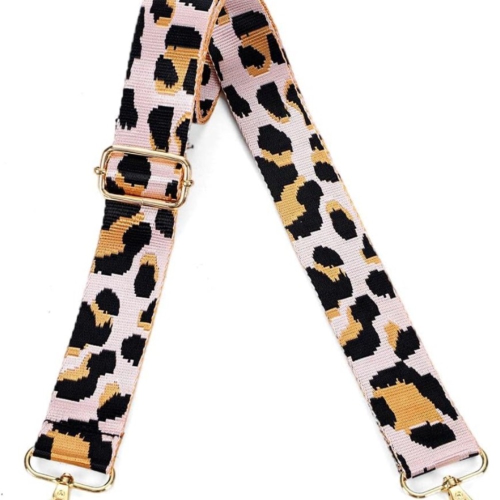 Leopard guitar strap for tote bags